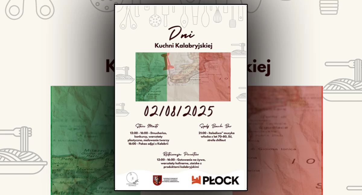 Dni kuchni kalabryjskiej na płockiej Starówce. Już w najbliższą sobotę