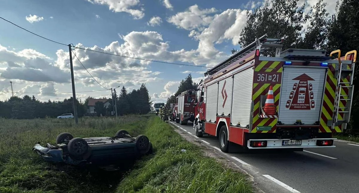 Groźny wypadek. Były utrudnienia w ruchu w Murzynowie 