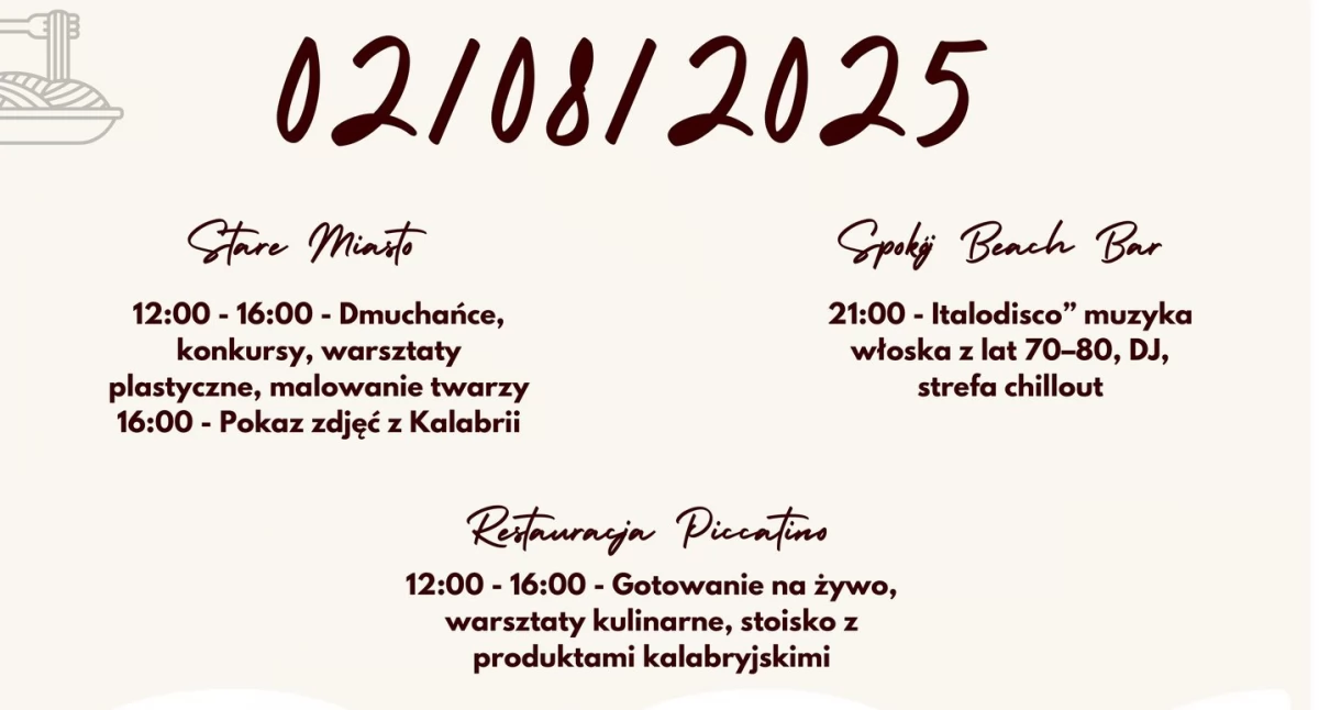 Włoskie klimaty na płockiej starówce i nad Wisłą. Już w sobotę! 