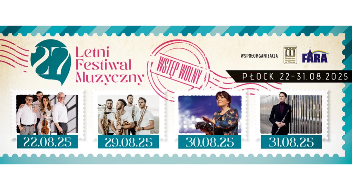 22 sierpnia rozpoczyna się Letni Festiwal Muzyczny. Płocka Orkiestra Symfoniczna zaprasza melomanów