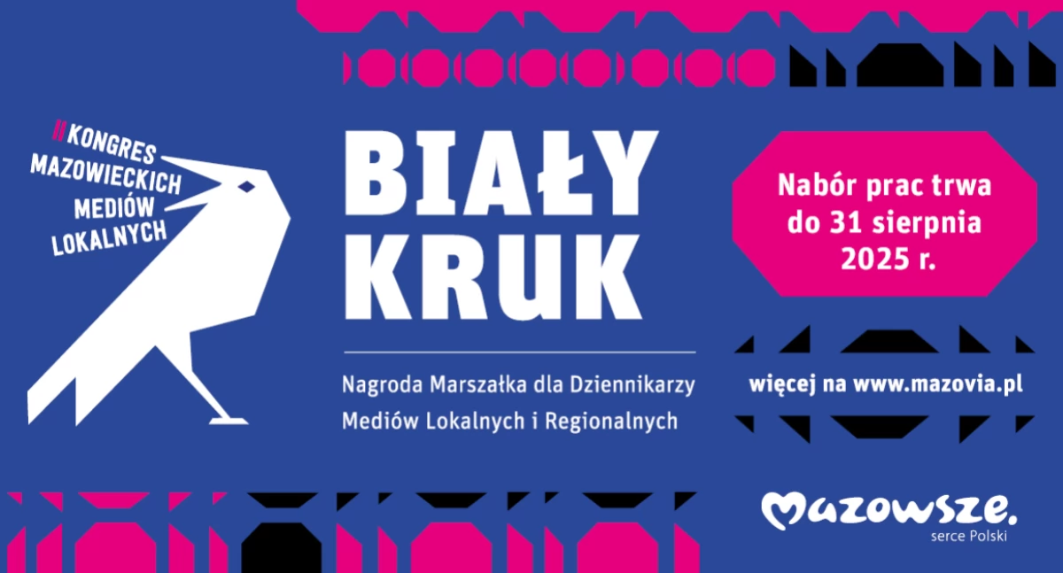 „Biały Kruk” dla dziennikarzy mediów lokalnych – ostatnie dni na zgłoszenia!
