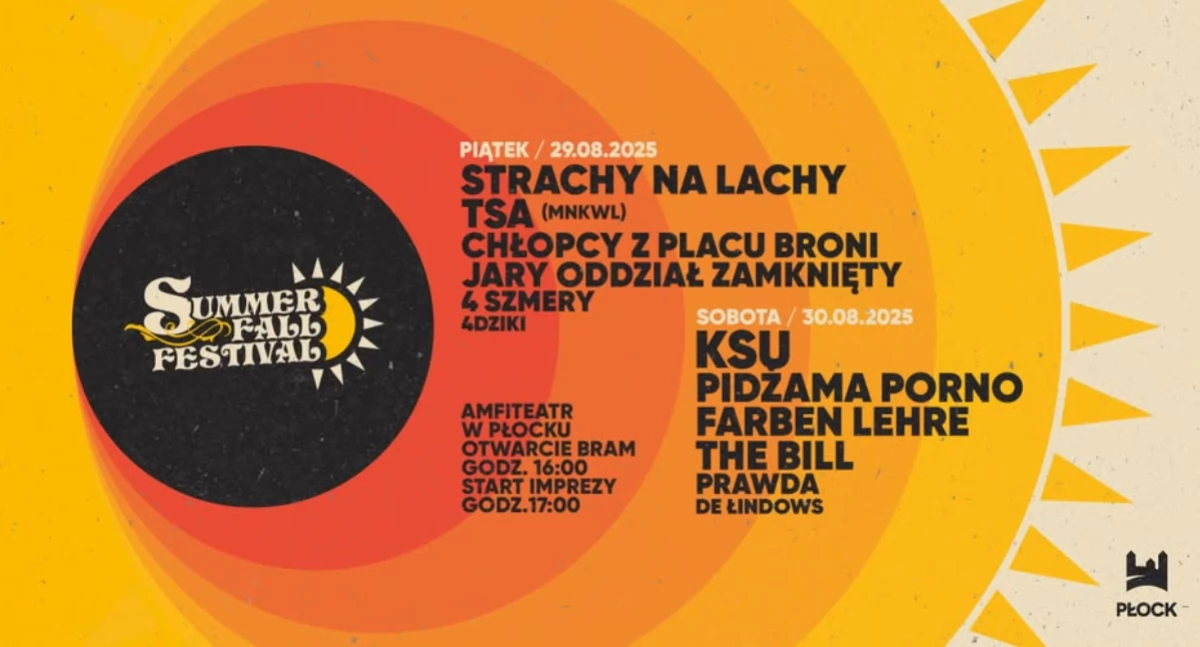 Już jutro czas na Summer Fall Festival. Dwa dni mocnego grania w płockim amfiteatrze!