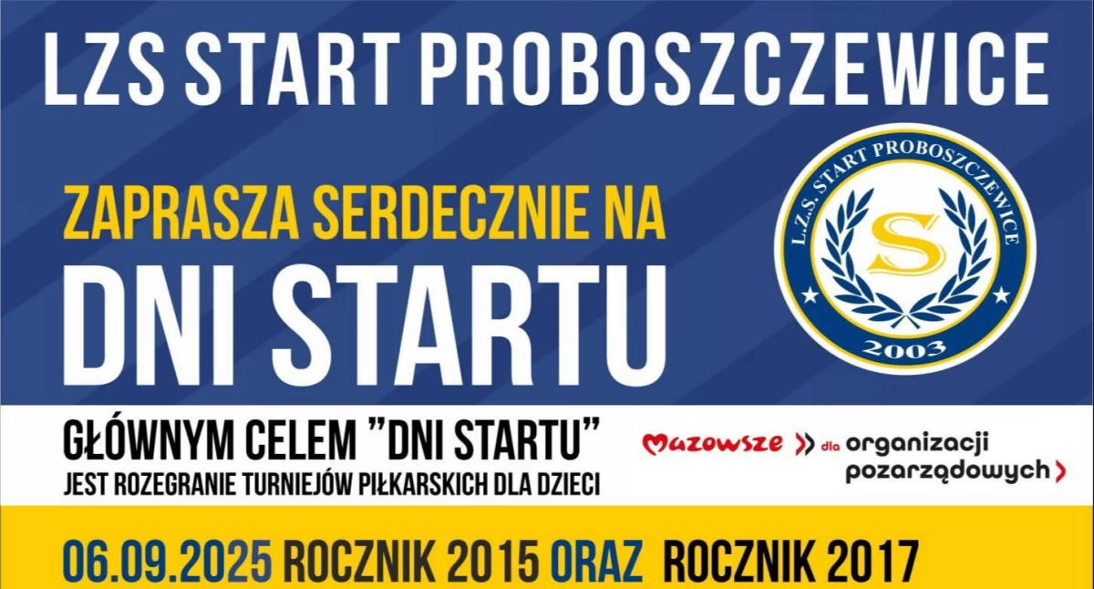 To będą prawdziwe sportowe emocje! Start Proboszczewice zaprasza do kibicowania młodym piłkarzom
