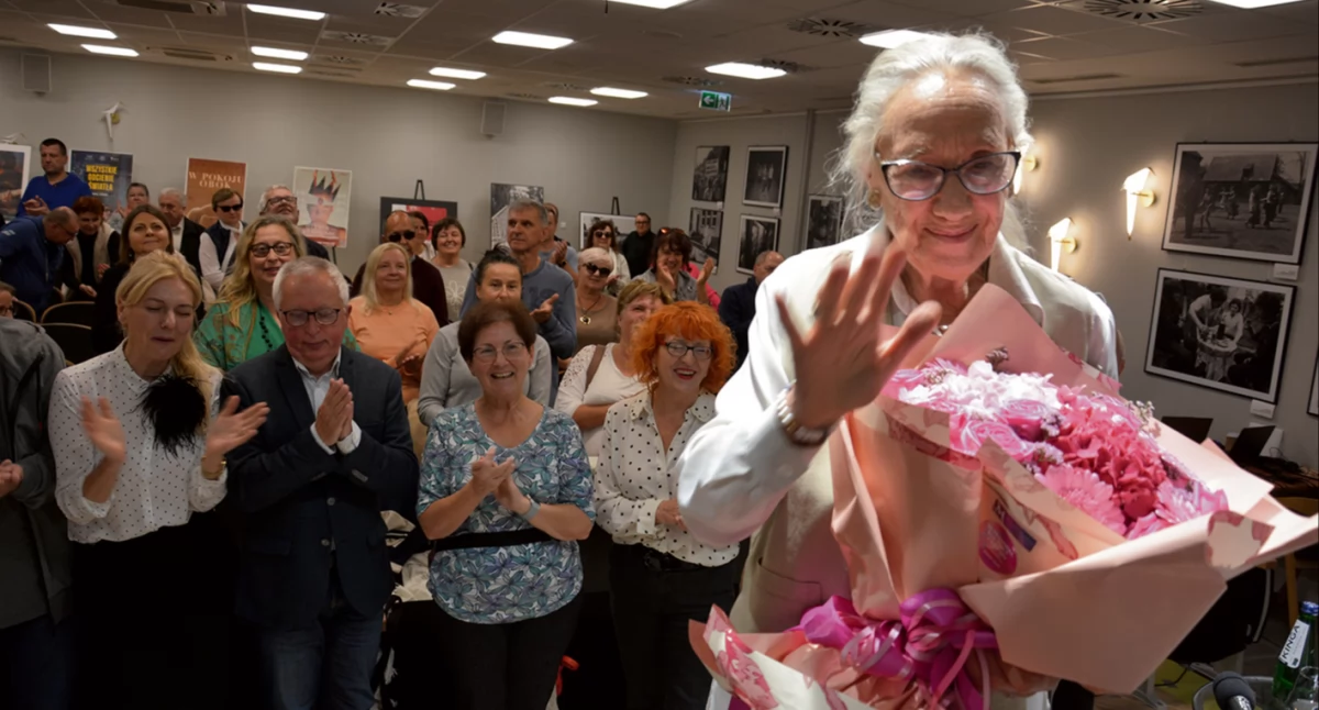 Maja Komorowska na Festiwalu Kultury i Sztuki dla Osób Niewidomych w Płocku. Moim ulubionym słowem jest „starać się”