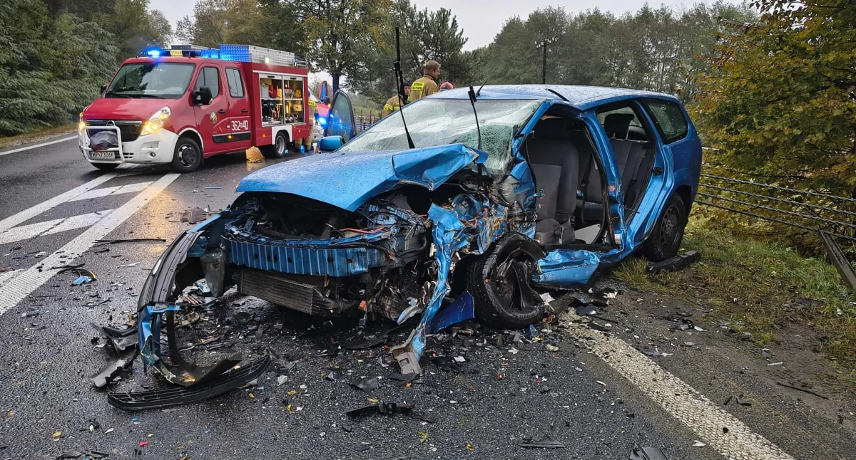 Czołówka w Woli Łąckiej. 5 osób w szpitalu