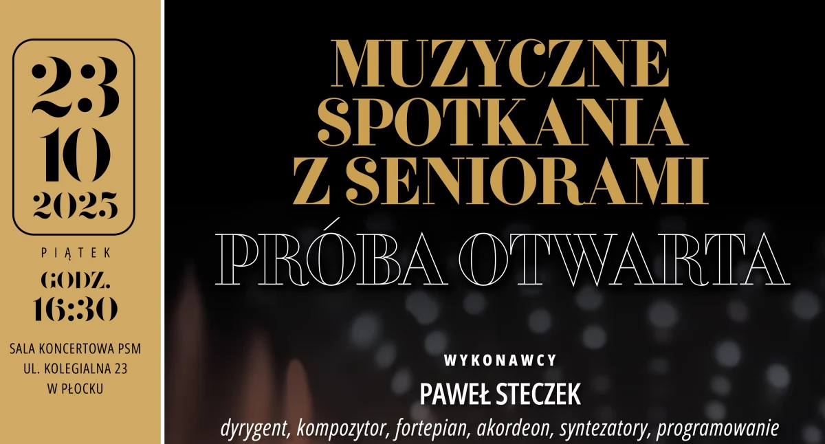 Muzyczne spotkania z seniorami. Zaprasza Płocka Orkiestra Symfoniczna