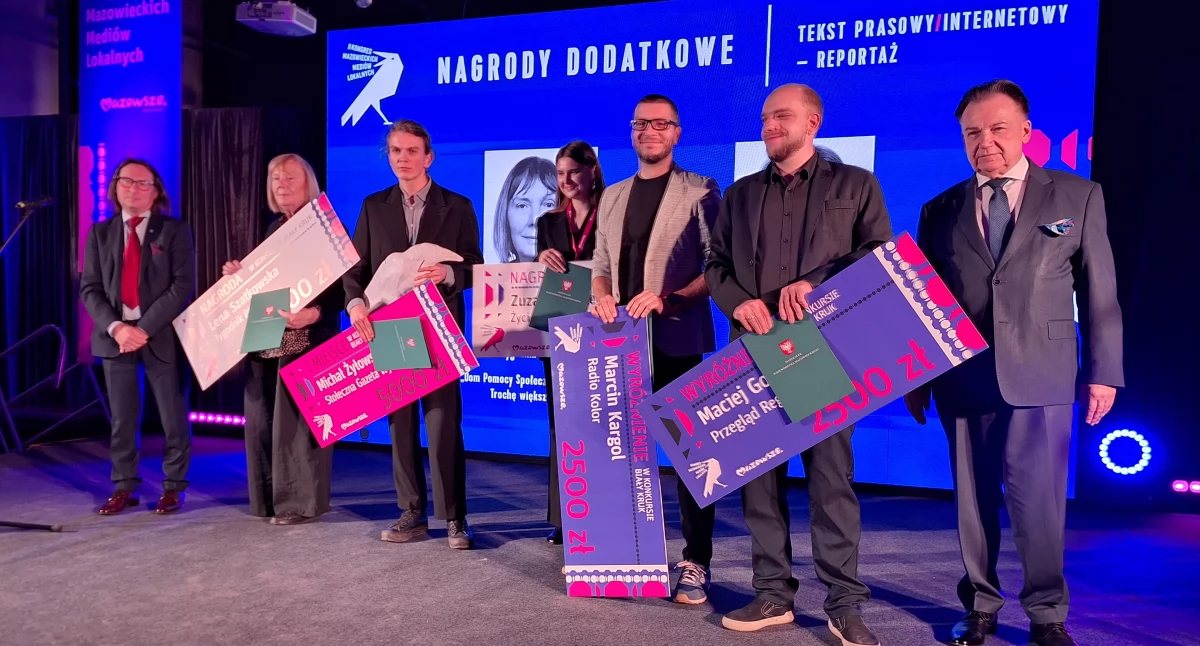 Biały Kruk 2025: nagroda Samorządu Mazowsza dla dziennikarki 