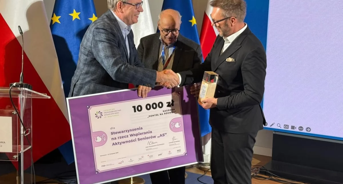 Podwójna nagroda dla Stowarzyszenia AS. Za super pomysł i wielkie serce 