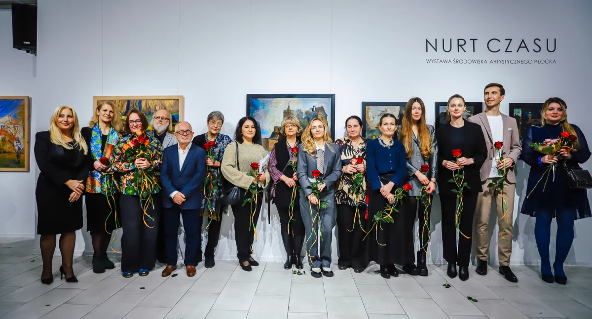 Płocka Galeria Sztuki. Wernisaż wystawy „Nurt czasu” [ZDJĘCIA]