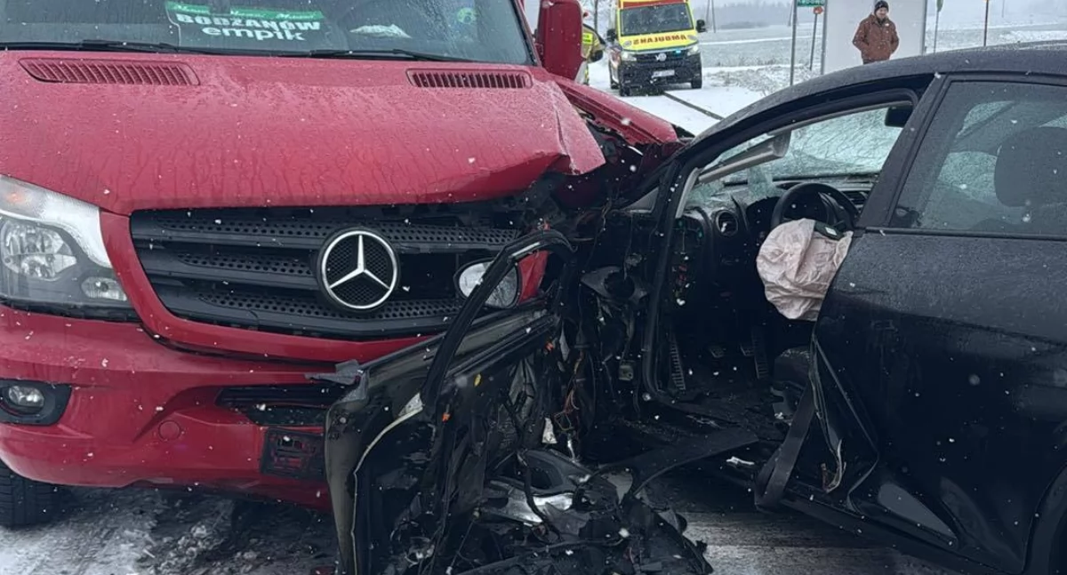Wypadek w Ciućkowie. Mundurowi apelują o rozwagę na drogach 