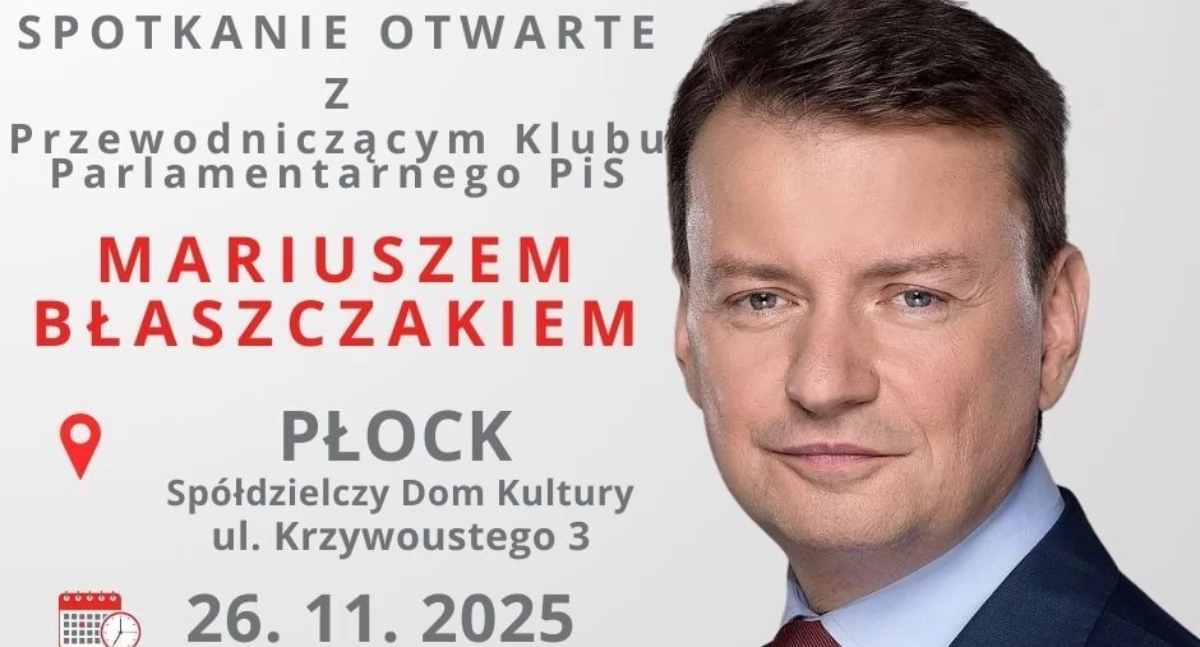 Mariusz Błaszczak spotka się z mieszkańcami Płocka