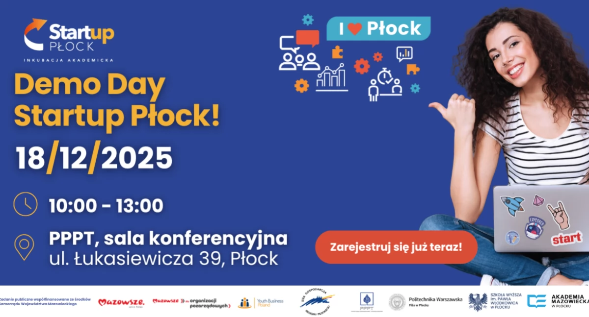 Demo Day Startup Płock – finał akademickiego programu inkubacyjnego już 18 grudnia!