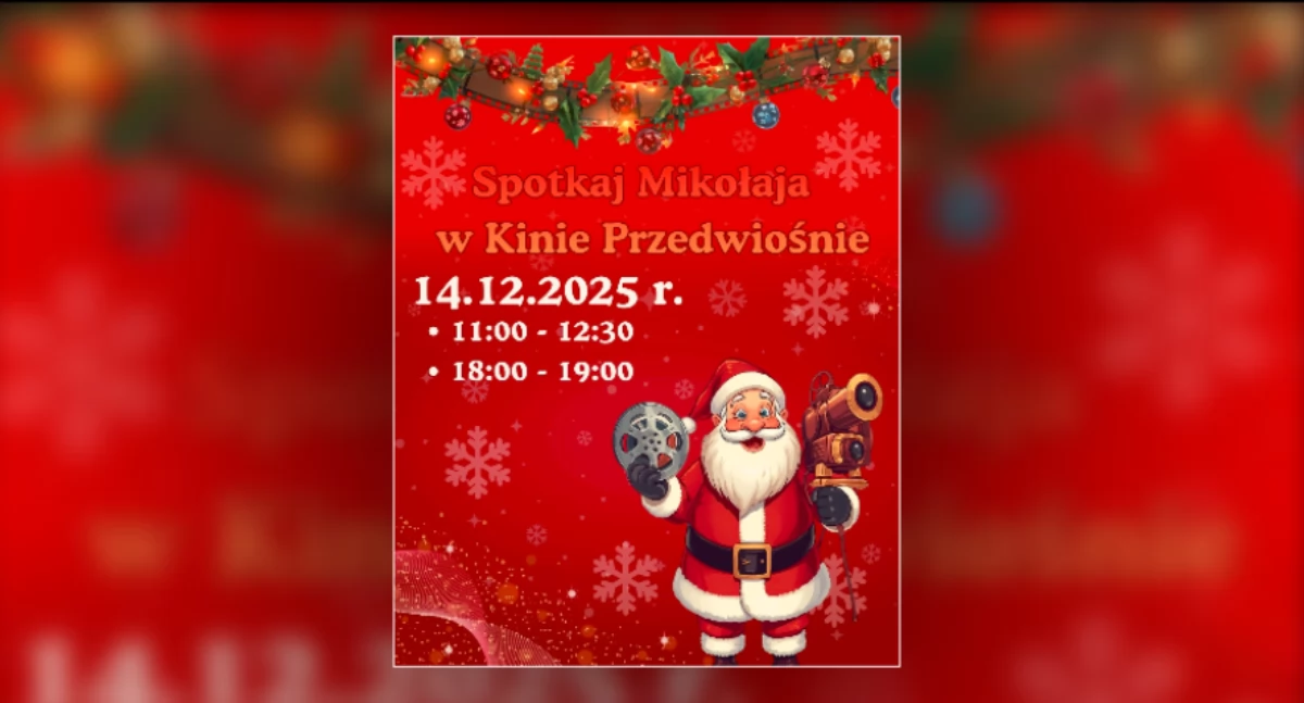Weekend w NK Przedwiośnie. Do repertuaru wchodzą nowe tytuły, a kino odwiedzi Mikołaj