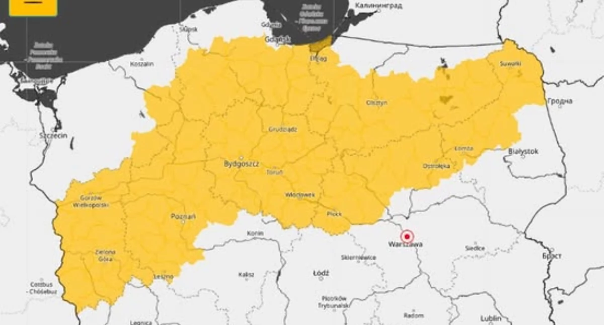 Jest ostrzeżenie meteorologiczne dla płocczan i mieszkańców powiatu płockiego