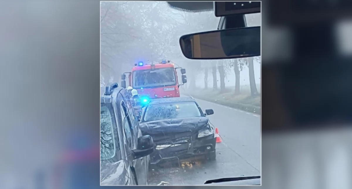Zderzenie trzech samochodów w Sękowie. Uważajcie na drogach!