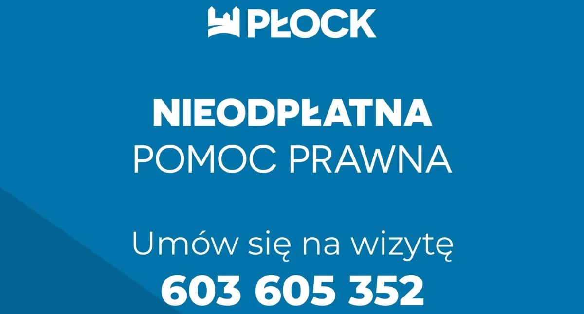 Bezpłatna pomoc prawna w Płocku. Te informacje warto znać