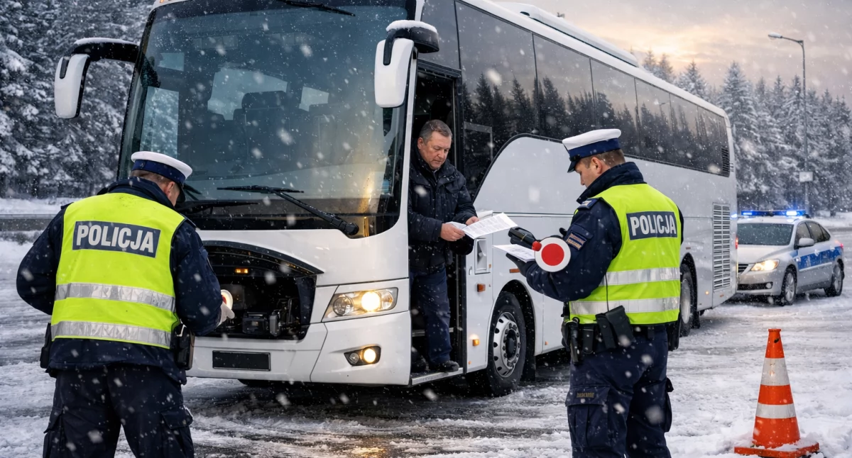 Ferie pod lupą policji. Autokary, drogi i zimowe zabawy pod szczególnym nadzorem