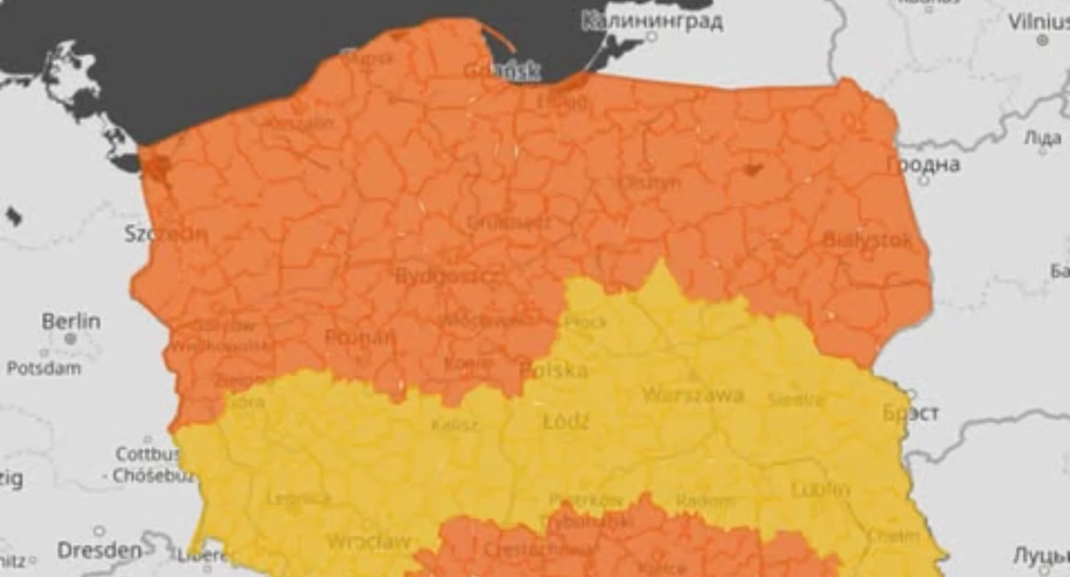 Marznące opady nadciągają nad Płock