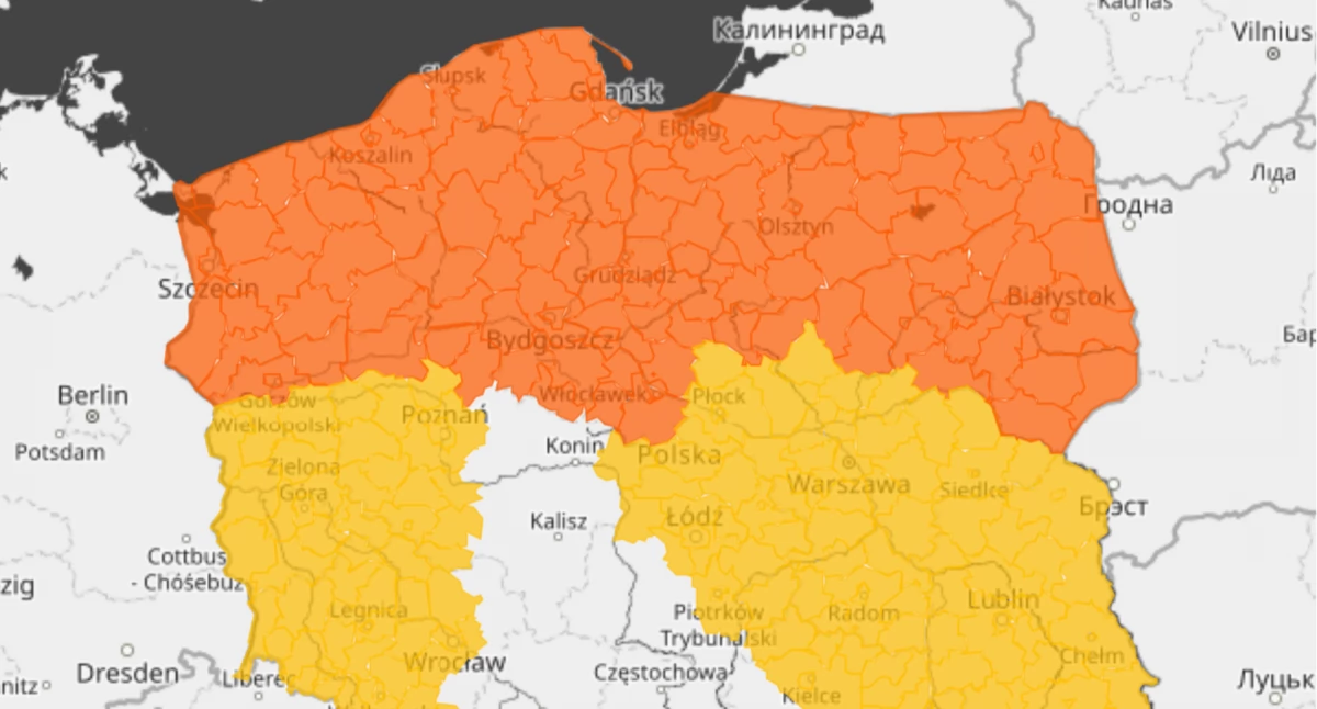 Pogoda w Płocku i okolicach wciąż będzie niebezpieczna