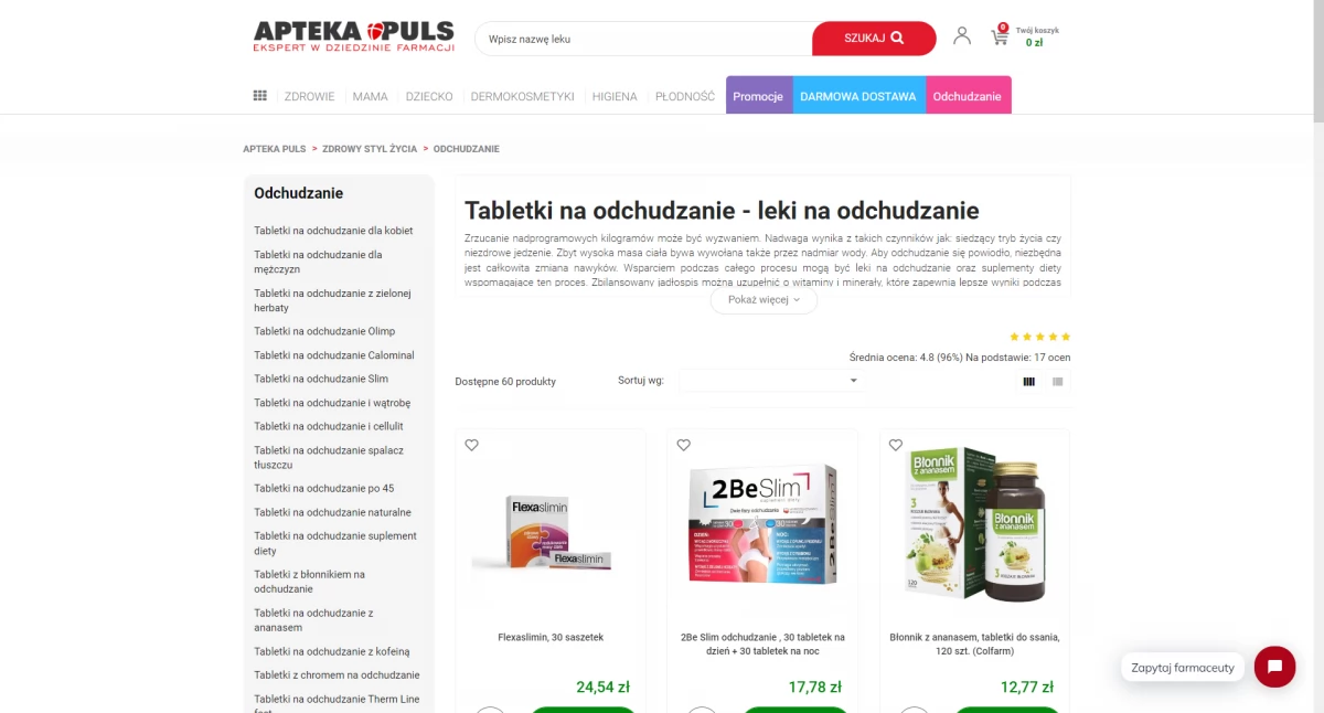 Leki na odchudzanie - polecane rozwiązania