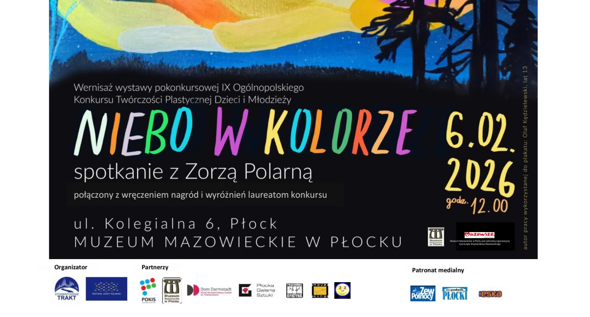 Spotkaj się z zorzą polarną w Muzeum Mazowieckim w Płocku. Wystawa pokonkursowa „Niebo w Kolorze” już w najbliższy piątek