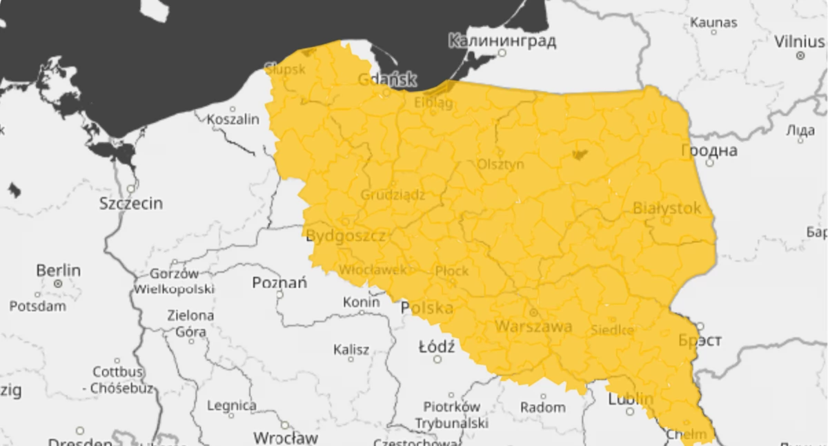 Mróz w Płocku nie odpuszcza. Jest kolejne ostrzeżenie