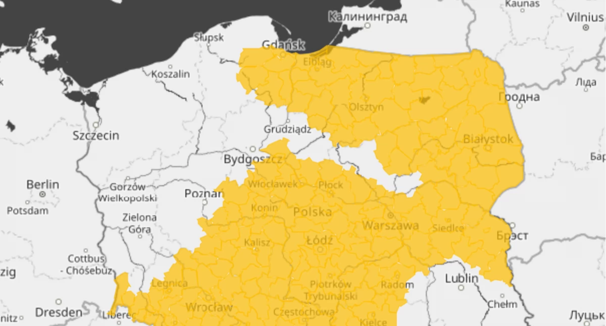 Uwaga Płocczanie! We wtorek może być ślisko na jezdniach i chodnikach