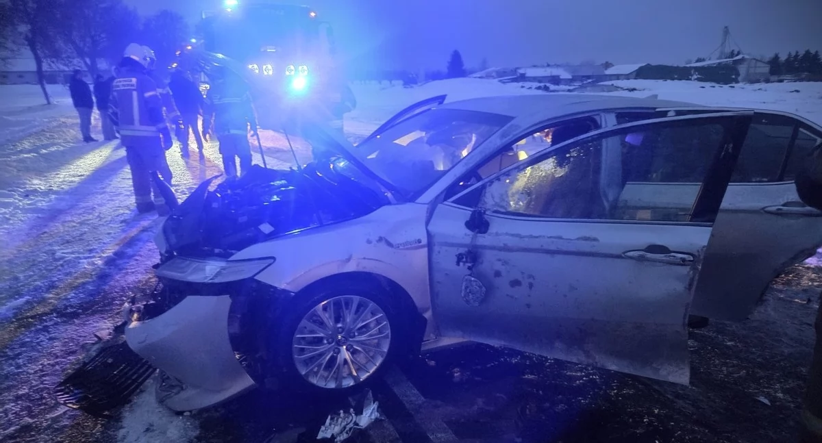 W Sikorzu samochód uderzył w drzewo. Świadkowie ruszyli na pomoc, wyczuli alkohol od kierowcy 