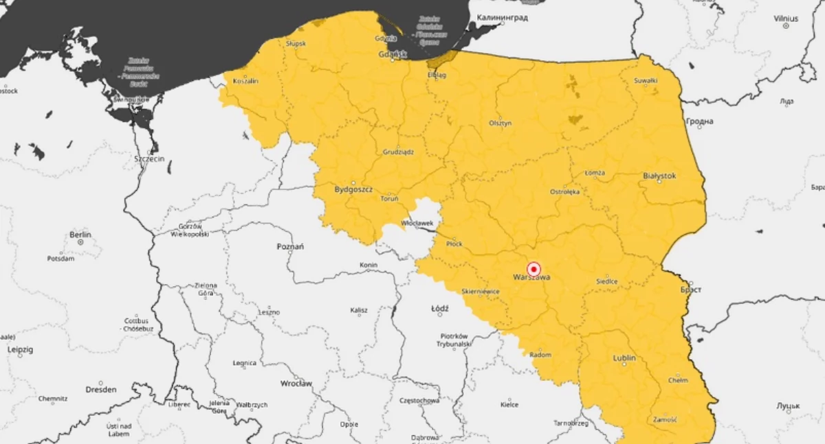 Najpierw roztopy, a teraz... Kolejne ostrzeżenie dla mieszkańców Płocka i okolic