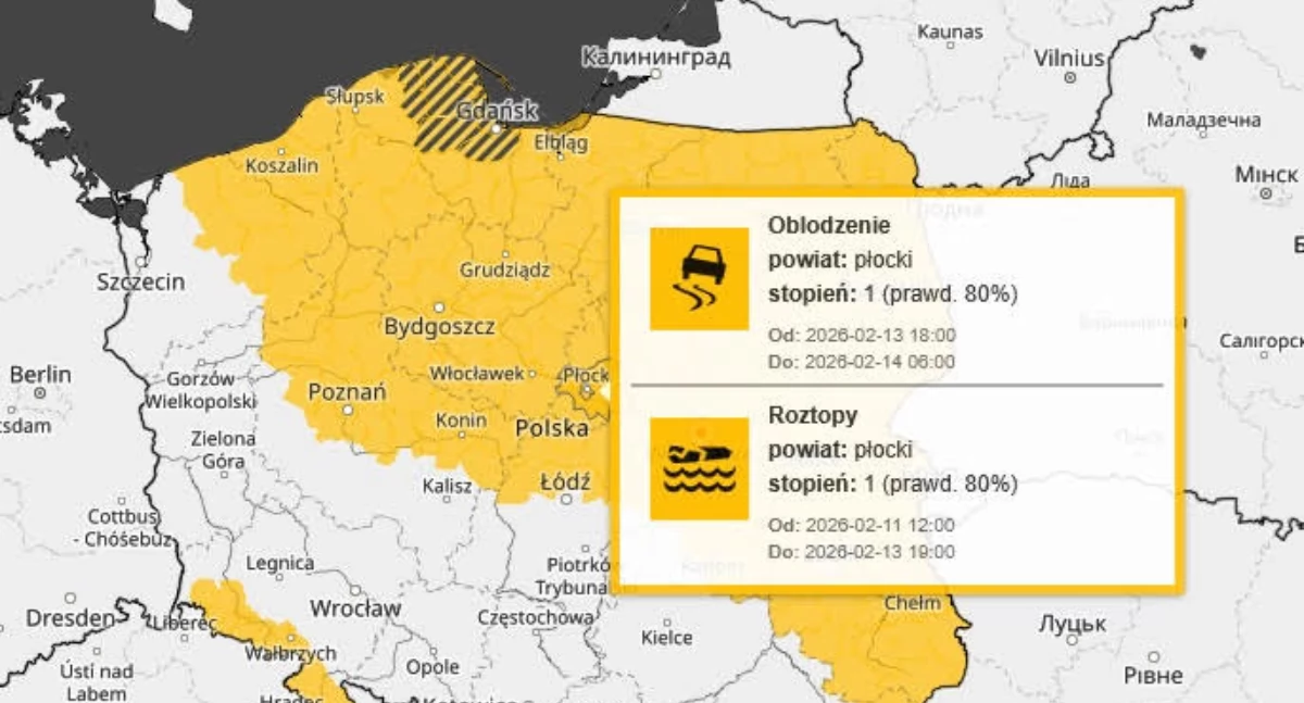 Uwaga na gołoledź. IMGW znów ostrzega przed marznącym deszczem 
