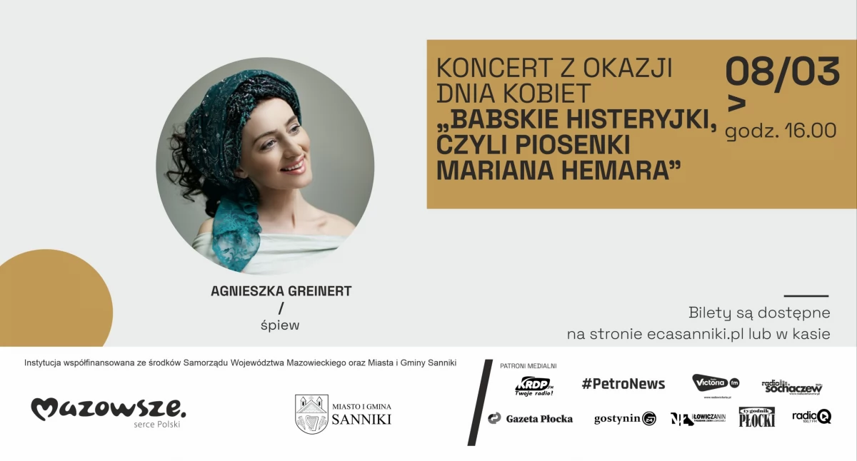 Recital z piosenkami Hemara na Dzień Kobiet w Pałacu w Sannikach