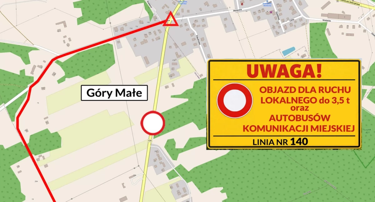 Zamknięcie DW574 w Dobrzykowie. Od 26 lutego rusza budowa mostu