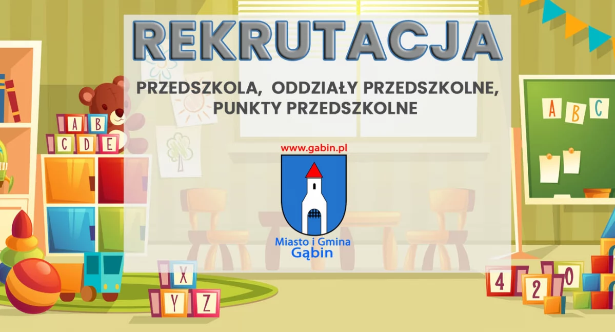 W Gąbinie rusza nabór do przedszkoli