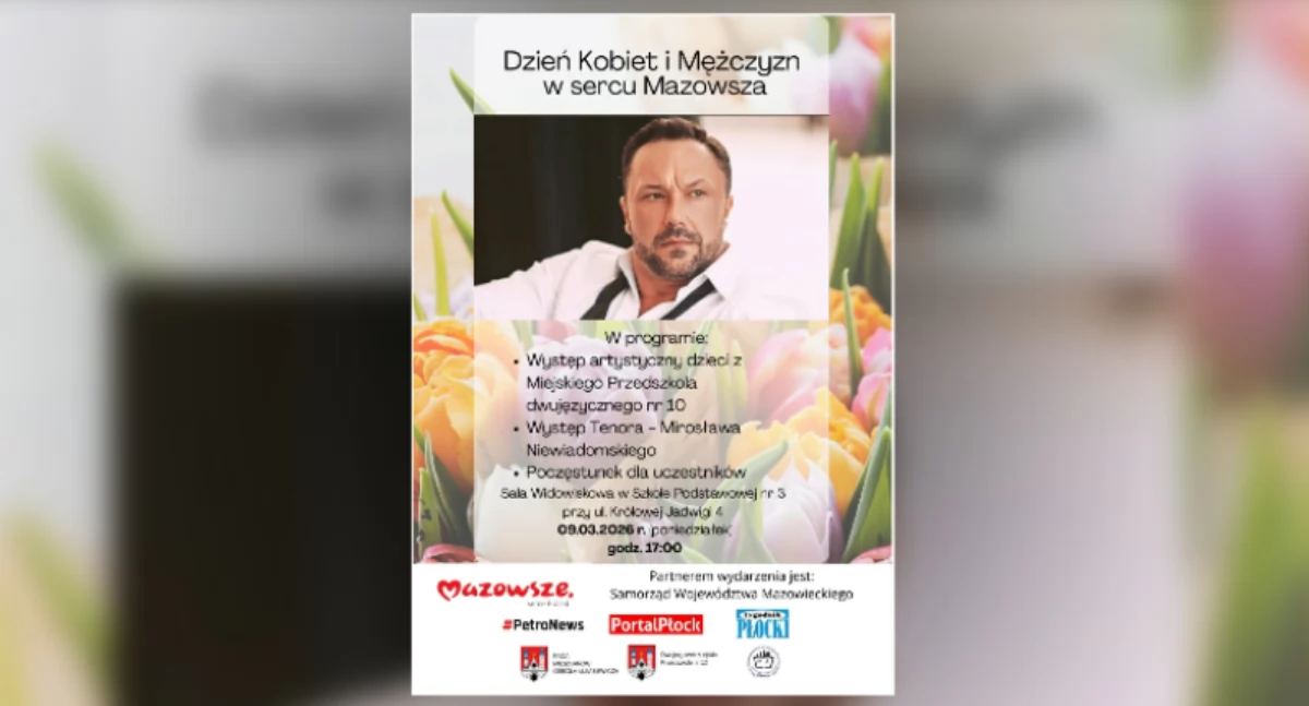 Wyjątkowe spotkanie na Dzień Kobiet i Mężczyzn. Już w poniedziałek w Płocku! 