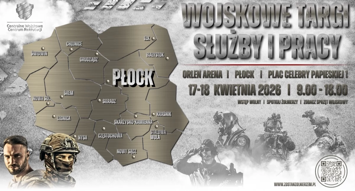 Wyjątkowe targi w płockiej Orlen Arenie. Będą czołgi, wyrzutnie, pokazy musztry i wojskowa grochówka