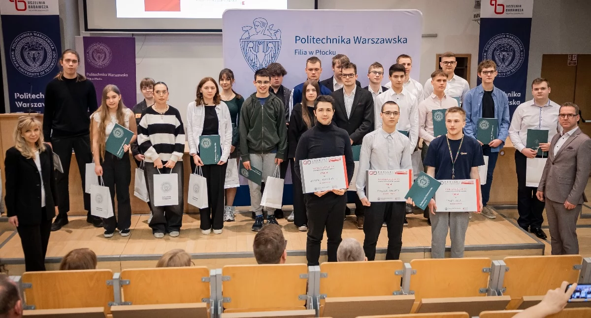 Płocczanie wśród laureatów Continuum 2026. Podsumowano kolejną edycję konkursu płockiej filii Politechniki Warszawskiej i Zespołu Szkół Centrum Edukacji