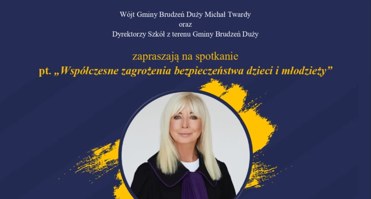 Anna Maria Wesołowska przyjedzie do Brudzenia Dużego. Spotkanie o bezpieczeństwie dzieci i młodzieży