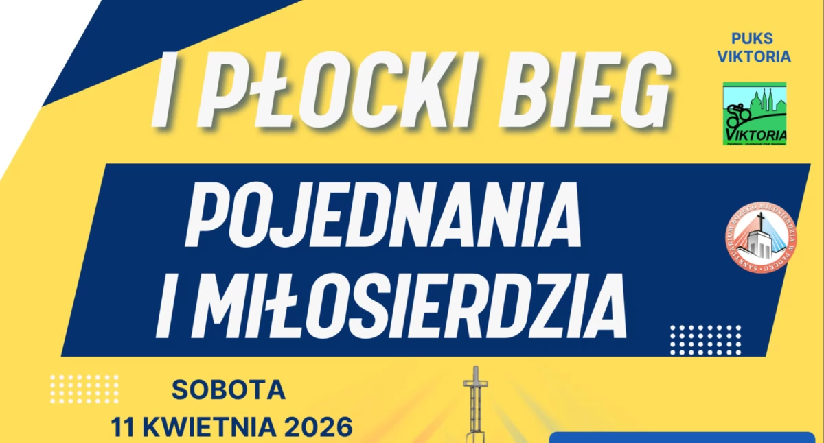 I Płocki Bieg Pojednania i Miłosierdzia. Każdy może w nim wziąć udział! 