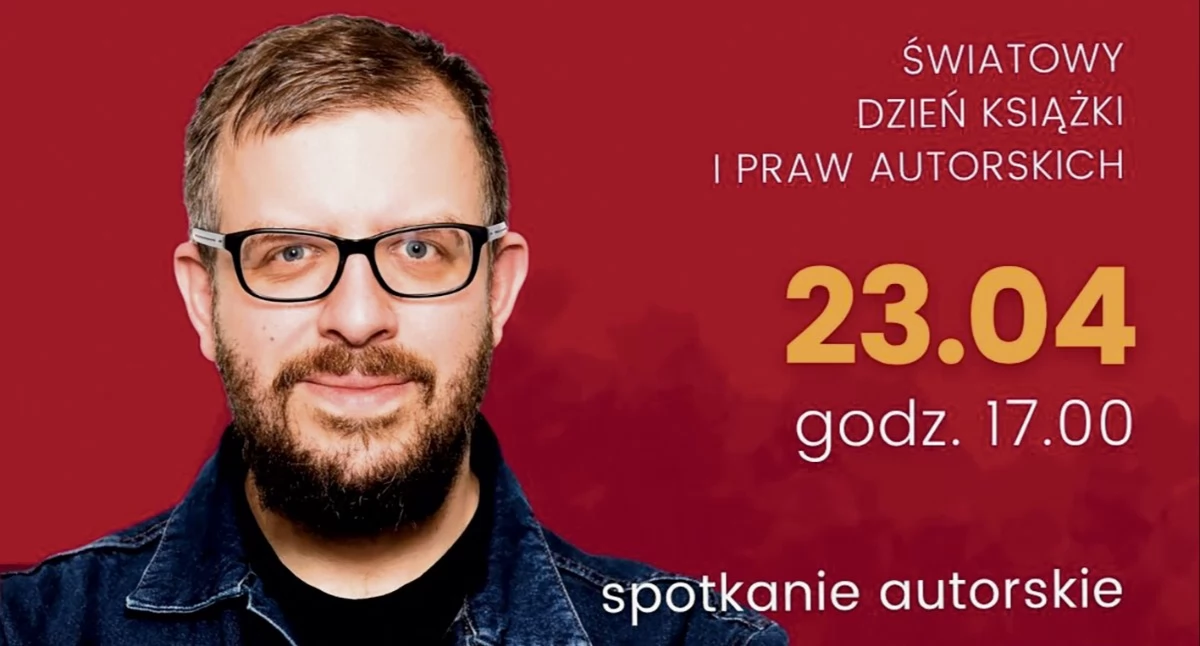 Światowy Dzień Książki i Praw Autorskich w Książnicy. Spotkanie z pisarzem, konkurs na opowiadanie