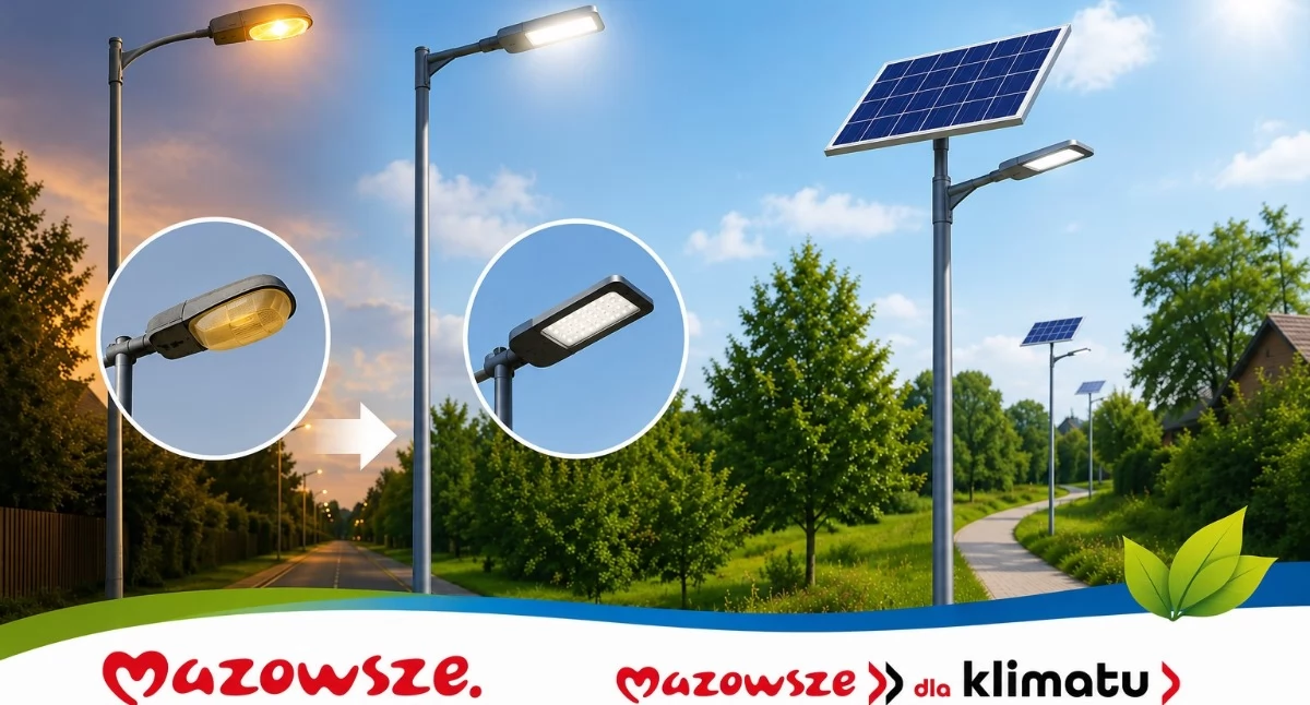 200 tysięcy złotych na nowe światło. Gmina Gostynin stawia na LED-y i lampy solarne