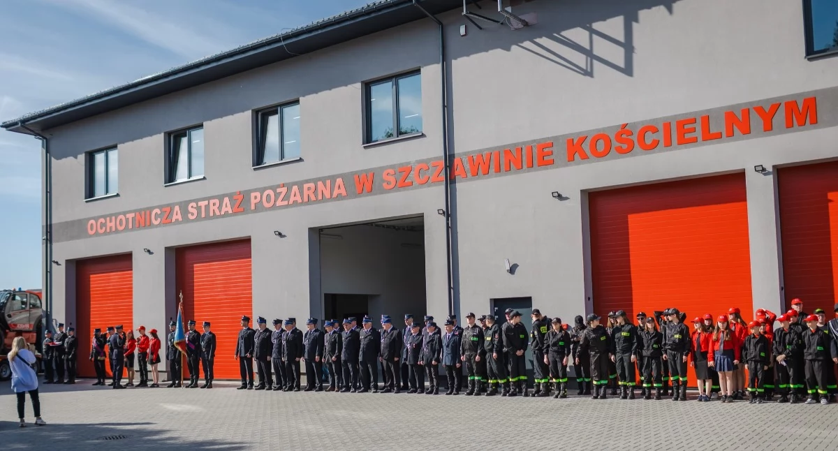 Nowa remiza i wóz bojowy dla OSP Szczawin Kościelny