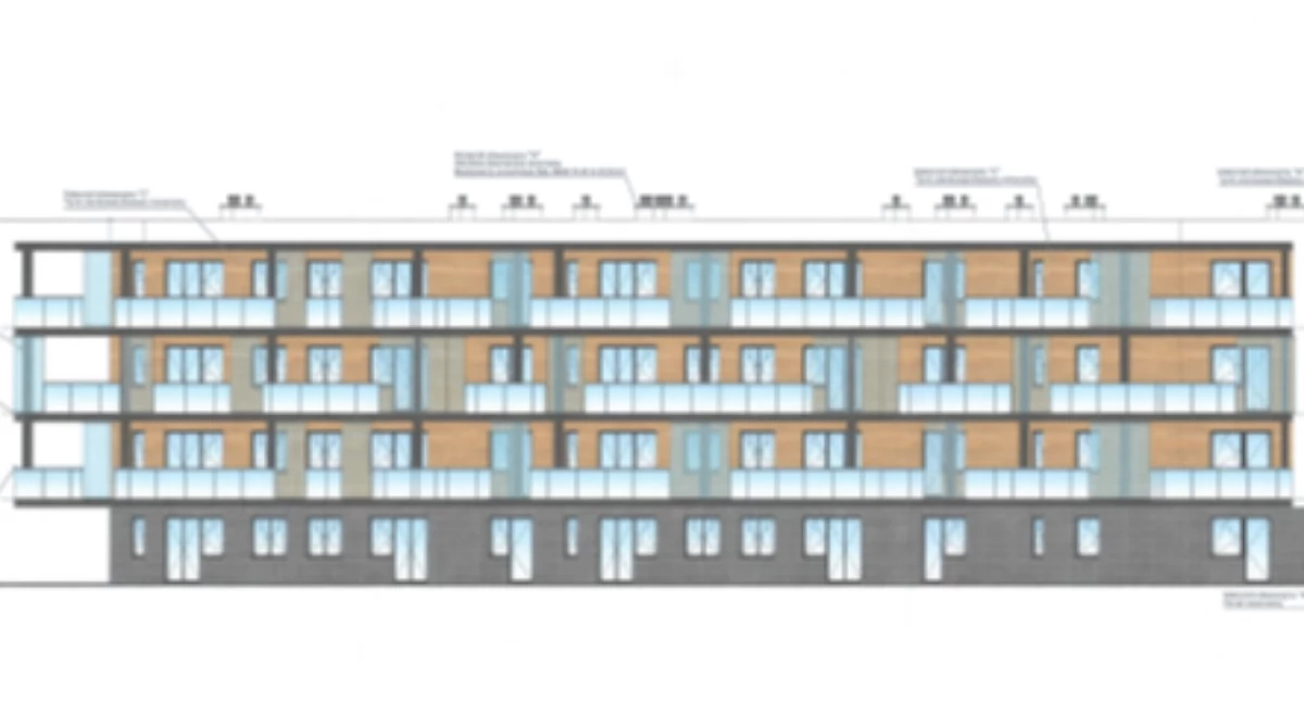 Miejska spółka planuje budowę budynku mieszkalnego na Podolszycach. Projektant zaproponował fasadę częściowo pokrytą roślinami