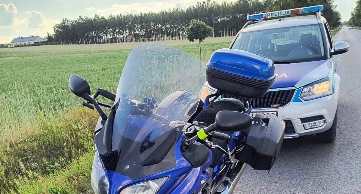 Wypadek w powiecie płockim. Ranny motocyklista, na drogę wybiegła sarna 