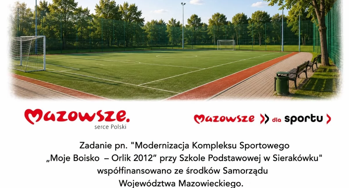 150 tysięcy złotych na sportową przyszłość. Orlik w Sierakówku przejdzie wielką metamorfozę