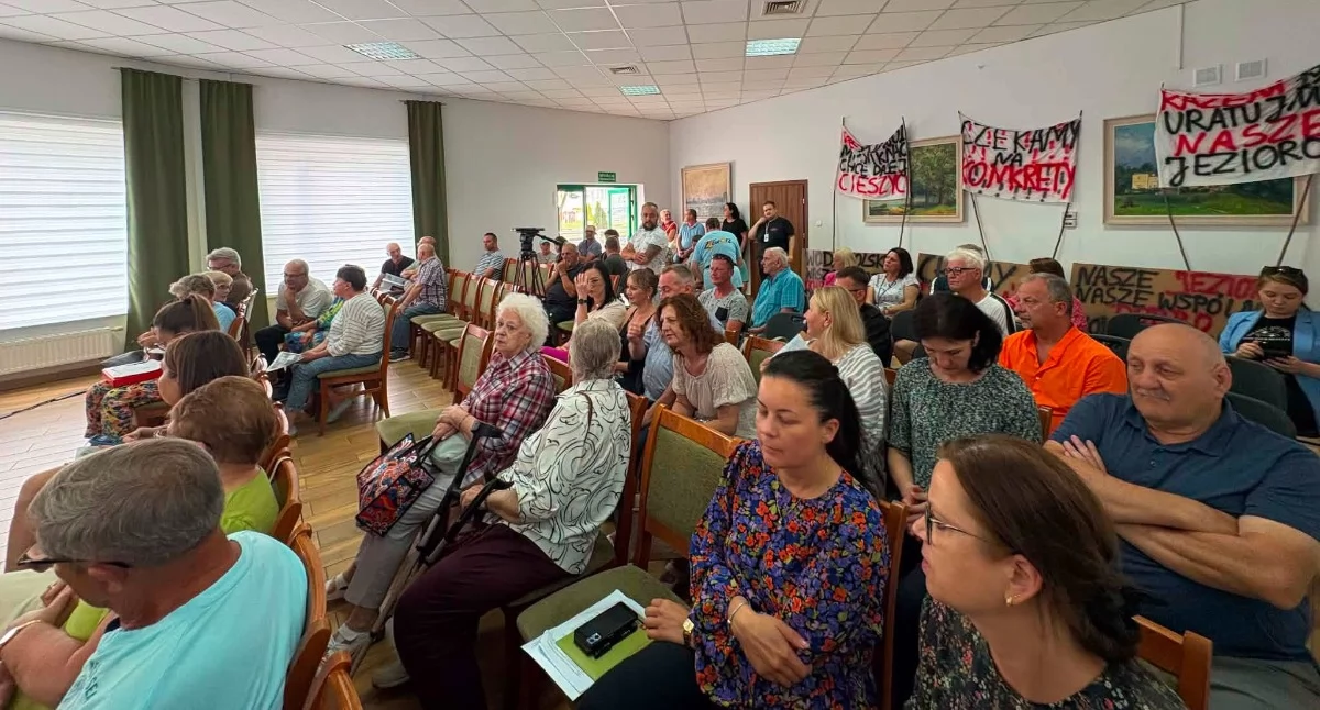 Rozmowy o obniżającym się poziomie wody w jeziorach. Powstanie zespół roboczy