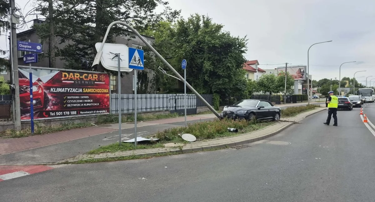 Wypadek na ul. Chopina w Płocku [ZDJĘCIA]
