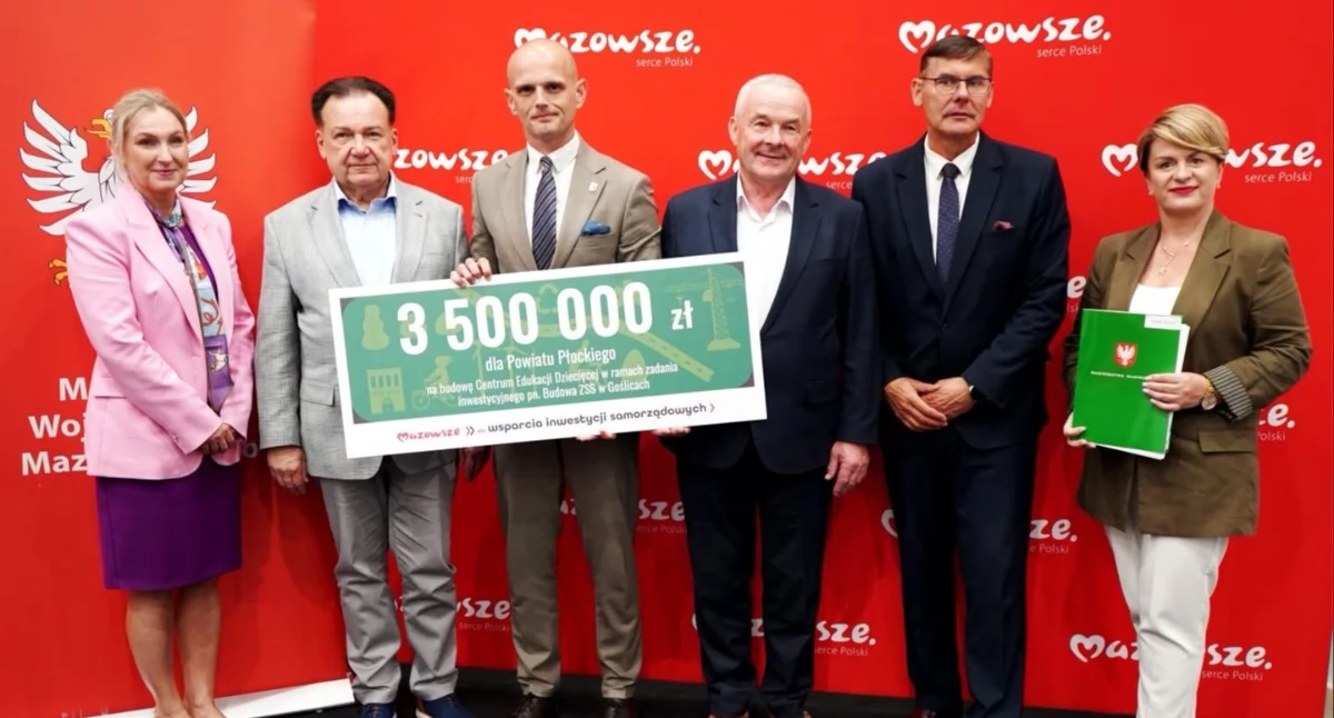 Powiat Płocki z 3,5 mln zł na Centrum Edukacji Dziecięcej w Goślicach