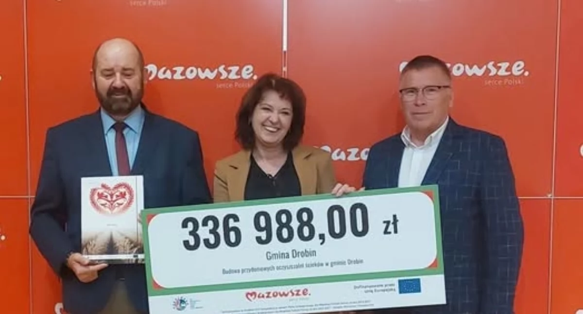 Ponad 330 tys. zł dofinansowania dla Miasta i Gminy Drobin