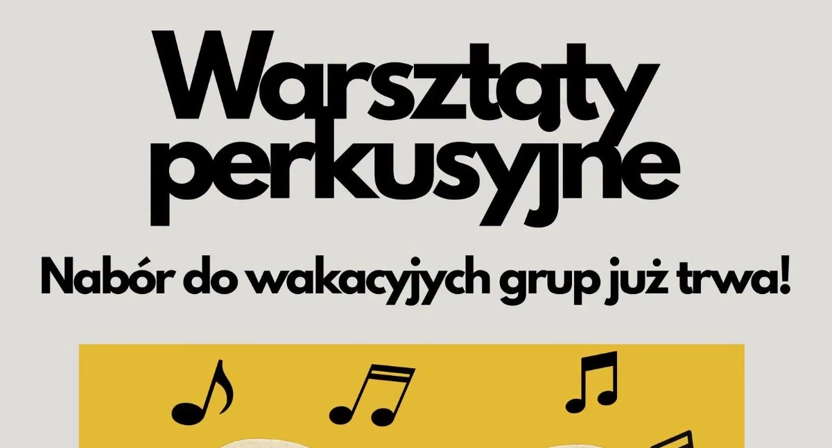 Poczuj rytm lata! W Płocku ruszają wyjątkowe warsztaty perkusyjne