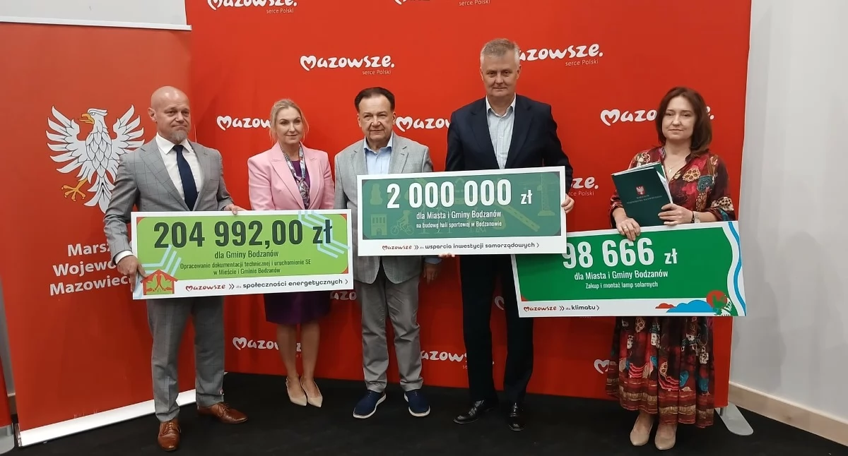 Ponad 2,3 mln zł dla Bodzanowa. Gmina podpisała umowy na trzy nowe inwestycje